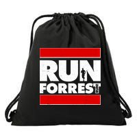 Funny Run Forrest Run Logo Drawstring Bag
