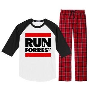 Funny Run Forrest Run Logo Raglan Sleeve Pajama Set