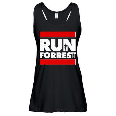 Funny Run Forrest Run Logo Ladies Essential Flowy Tank