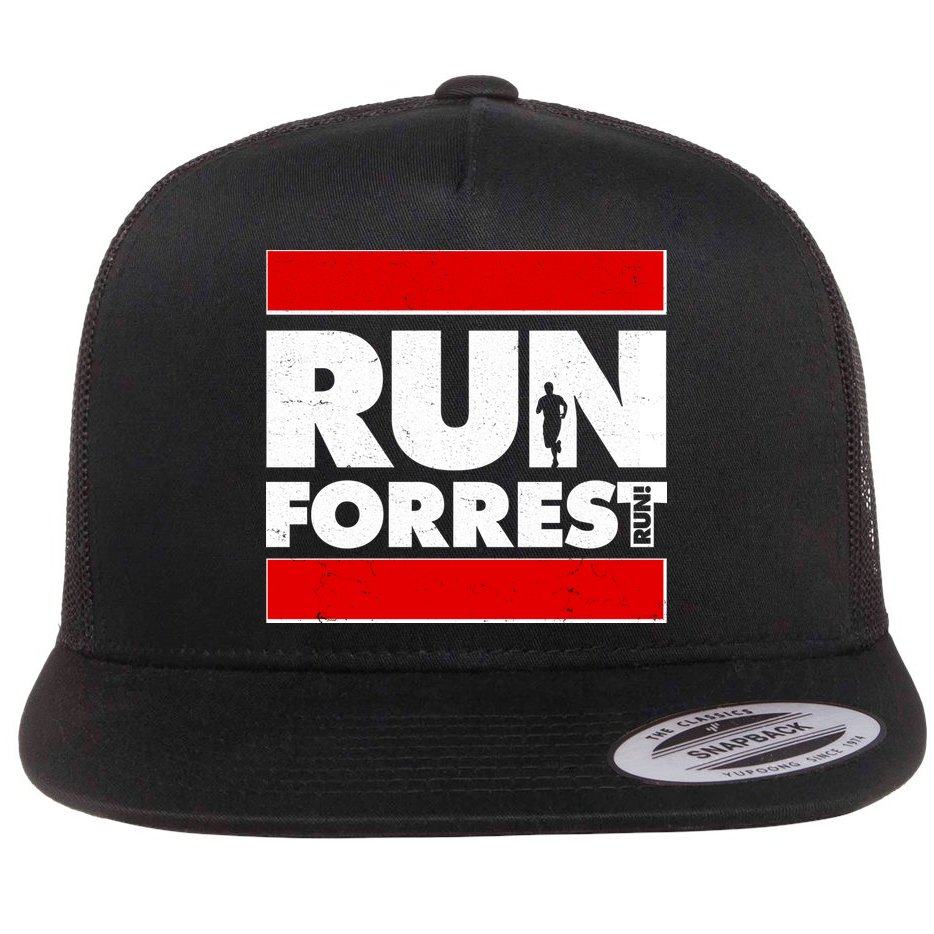 Funny Run Forrest Run Logo Flatbill Hat