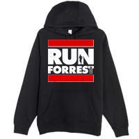 Funny Run Forrest Run Logo Premium Pullover Hoodie