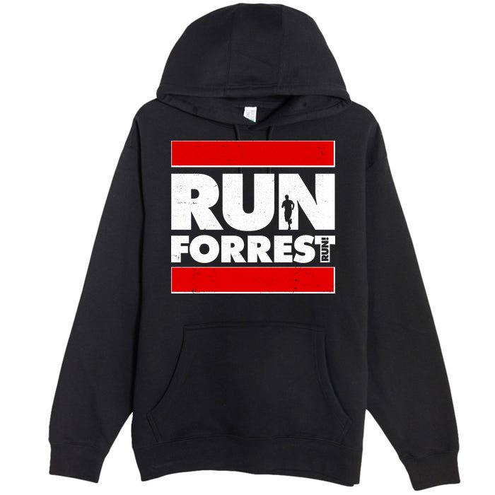 Funny Run Forrest Run Logo Premium Pullover Hoodie