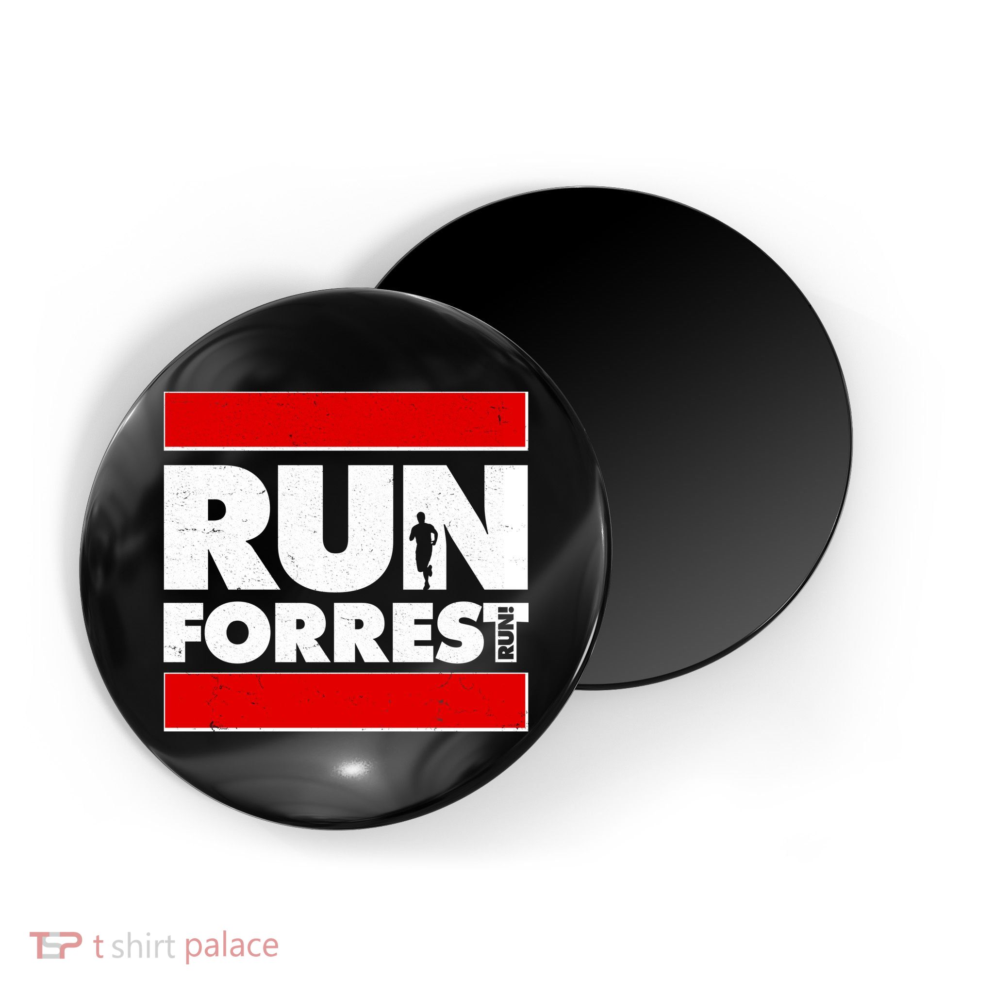 Funny Run Forrest Run Logo Magnet
