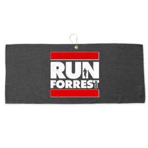 Funny Run Forrest Run Logo Large Microfiber Waffle Golf Towel