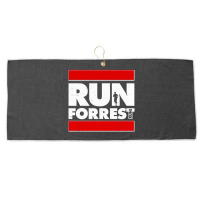 Funny Run Forrest Run Logo Large Microfiber Waffle Golf Towel