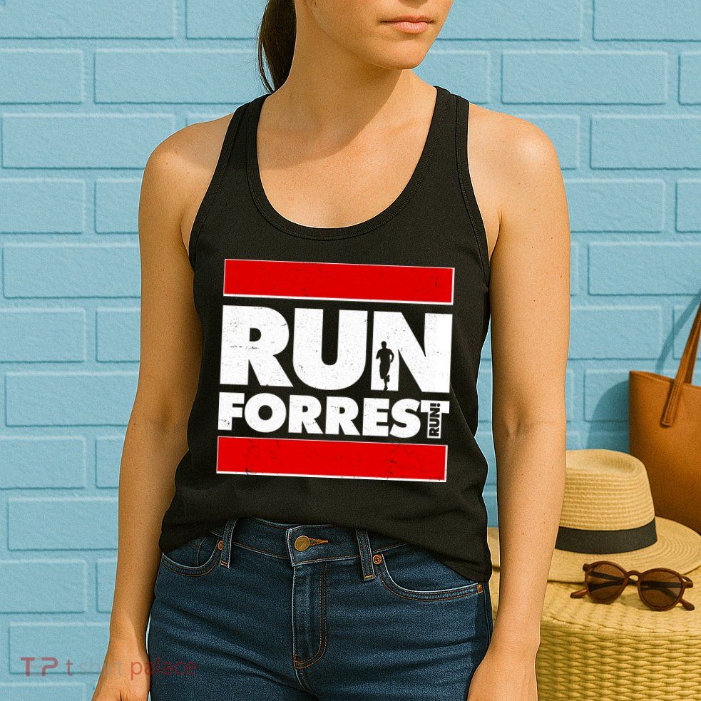 Funny Run Forrest Run Logo Womens Tank Top