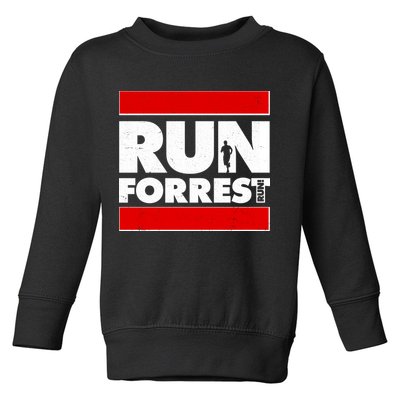 Funny Run Forrest Run Logo Toddler Sweatshirt
