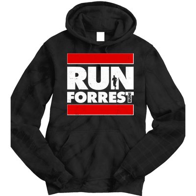 Funny Run Forrest Run Logo Tie Dye Hoodie