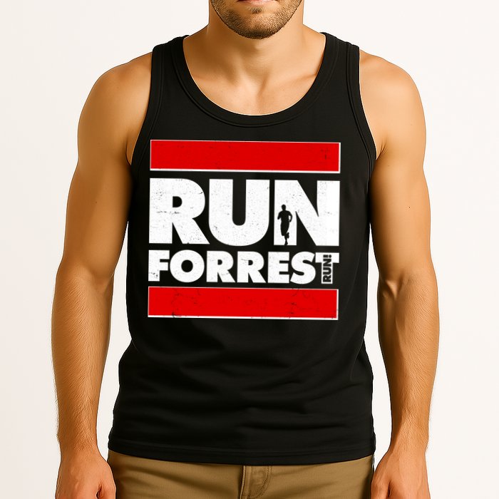 Funny Run Forrest Run Logo Tank Top