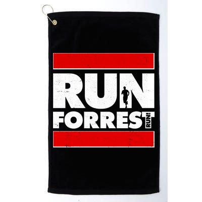 Funny Run Forrest Run Logo Golf Towel