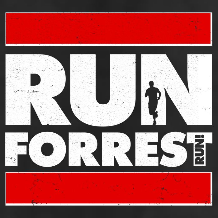 Funny Run Forrest Run Logo Golf Towel
