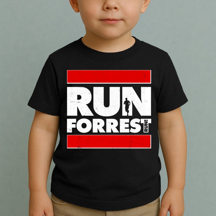 Funny Run Forrest Run Logo Toddler T-Shirt