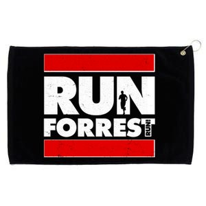 Funny Run Forrest Run Logo Grommeted Golf Towel