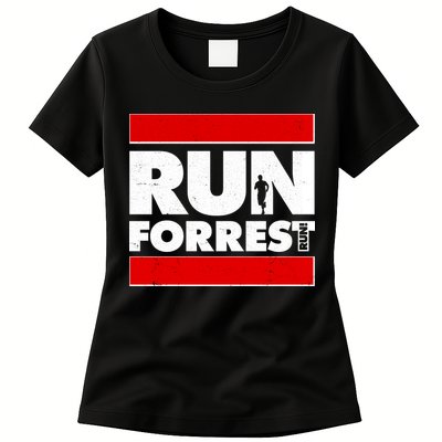 Funny Run Forrest Run Logo Womens T-Shirt