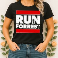 Funny Run Forrest Run Logo Womens T-Shirt
