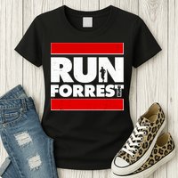 Funny Run Forrest Run Logo Womens T-Shirt