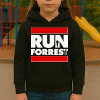 Funny Run Forrest Run Logo Kids Hoodie