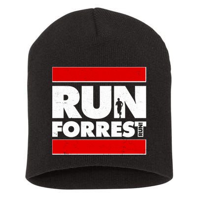 Funny Run Forrest Run Logo Short Acrylic Beanie