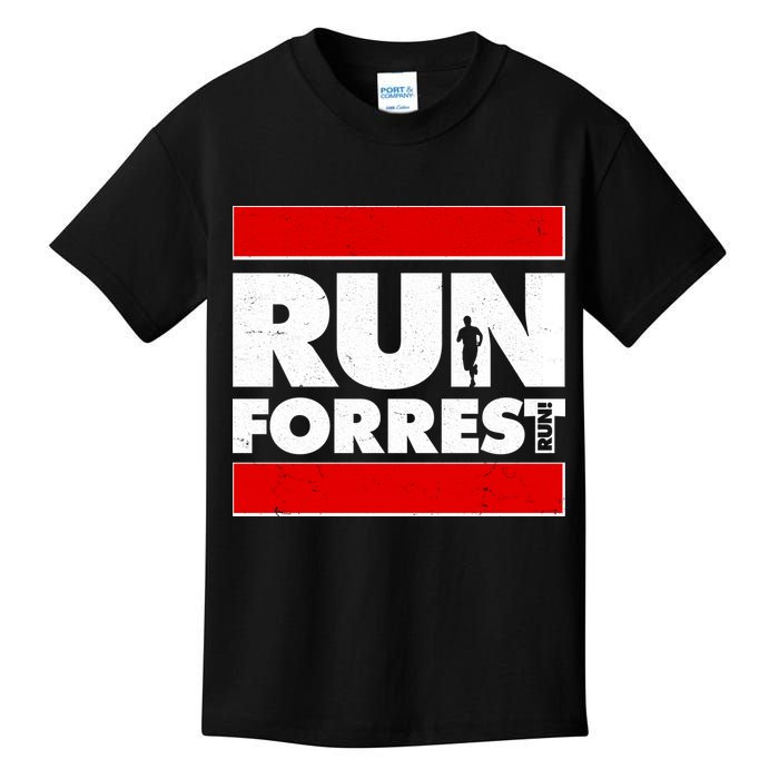 Funny Run Forrest Run Logo Kids T-Shirt