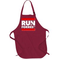 Funny Run Forrest Run Logo Full-Length Apron With Pockets