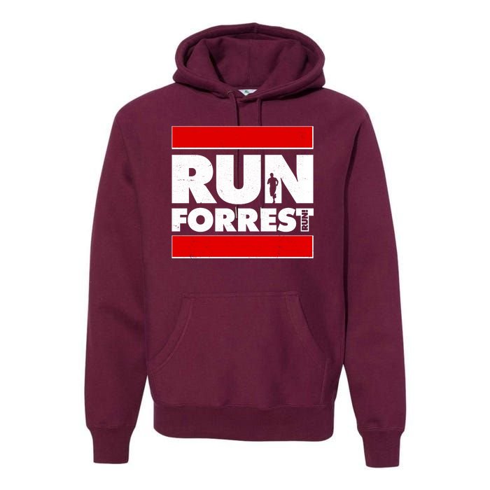 Funny Run Forrest Run Logo Premium Hoodie