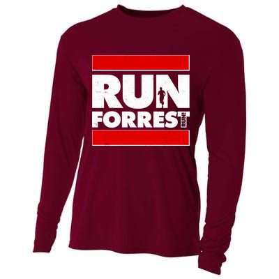 Funny Run Forrest Run Logo Cooling Performance Long Sleeve Crew