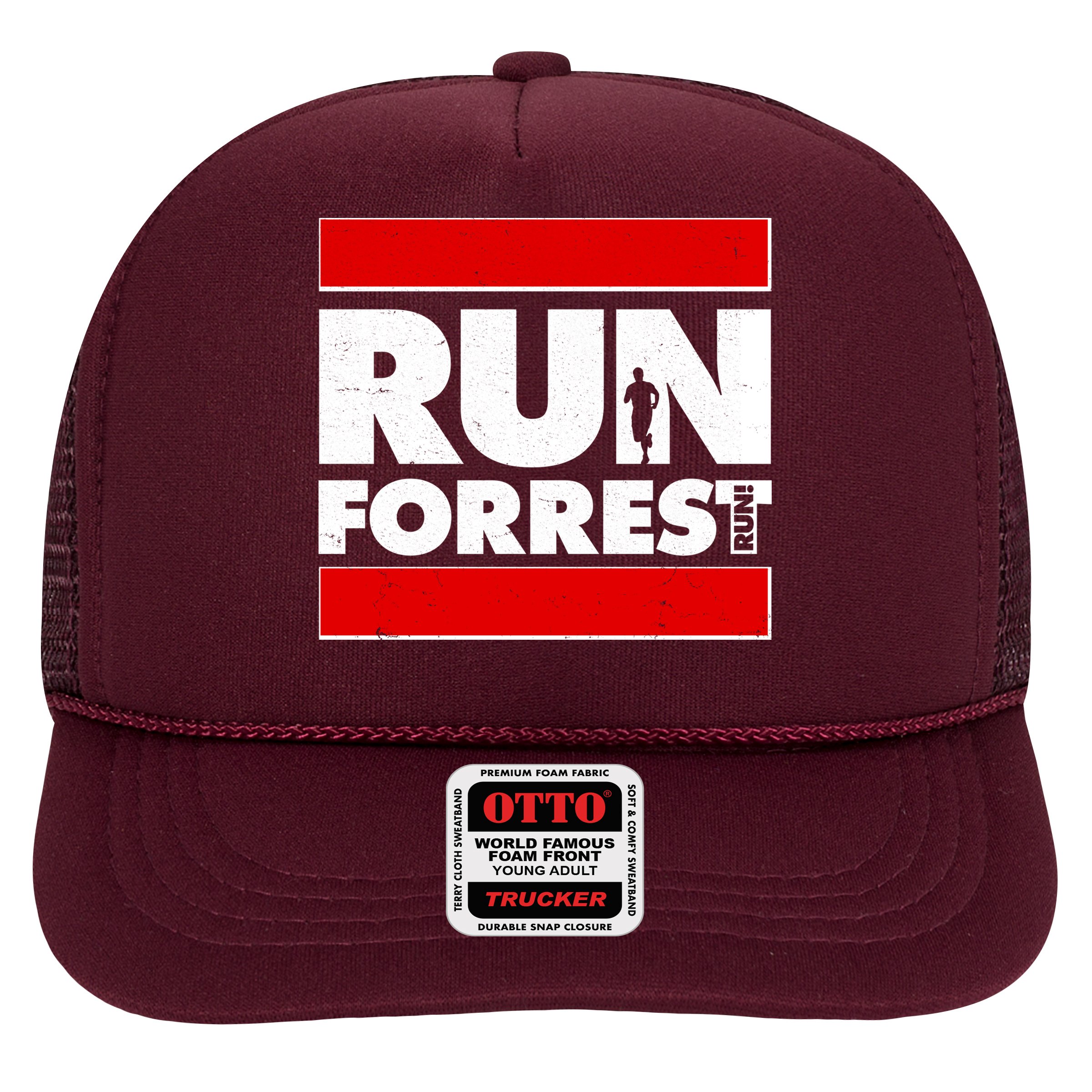 Funny Run Forrest Run Logo Trucker Hat