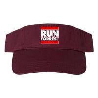 Funny Run Forrest Run Logo Visor