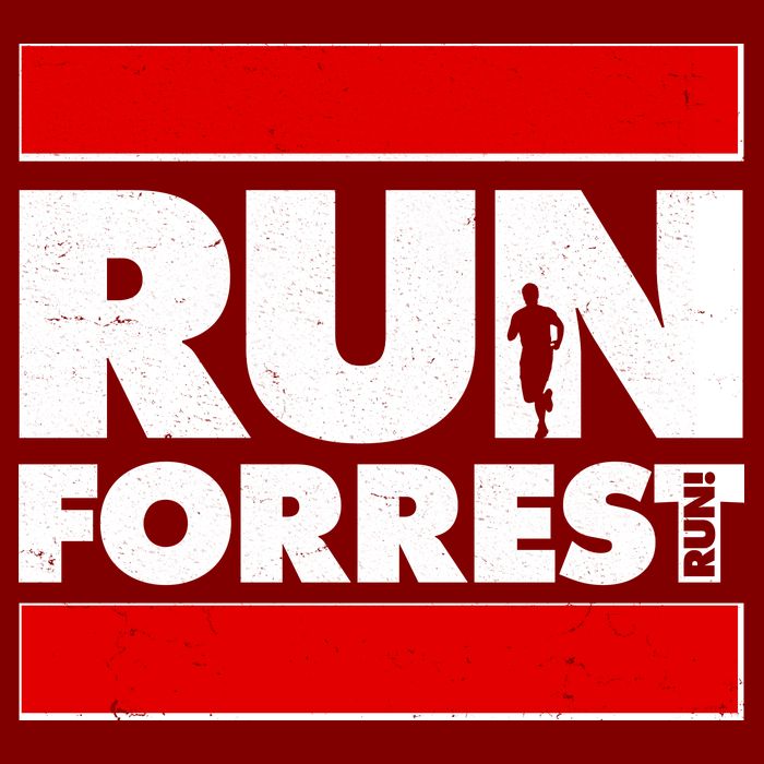 Funny Run Forrest Run Logo Visor
