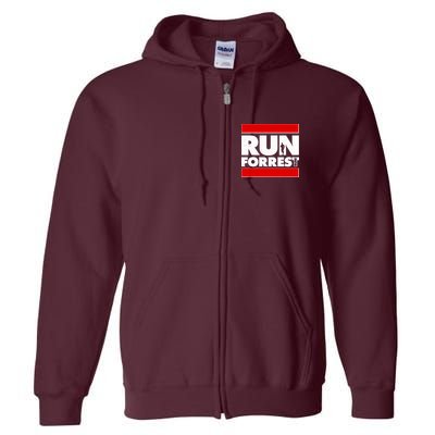 Funny Run Forrest Run Logo Full Zip Hoodie