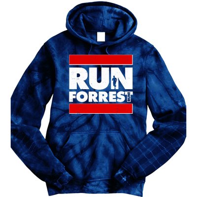 Funny Run Forrest Run Logo Tie Dye Hoodie