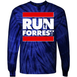 Funny Run Forrest Run Logo Tie-Dye Long Sleeve Shirt