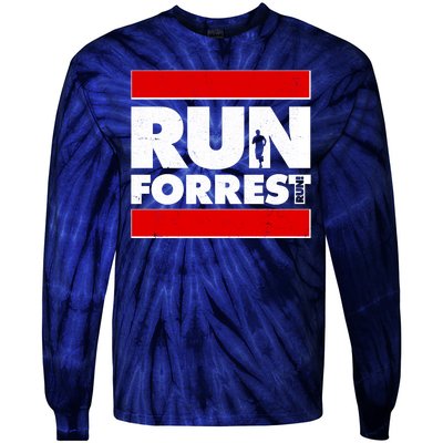 Funny Run Forrest Run Logo Tie-Dye Long Sleeve Shirt