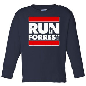 Funny Run Forrest Run Logo Toddler Long Sleeve Shirt