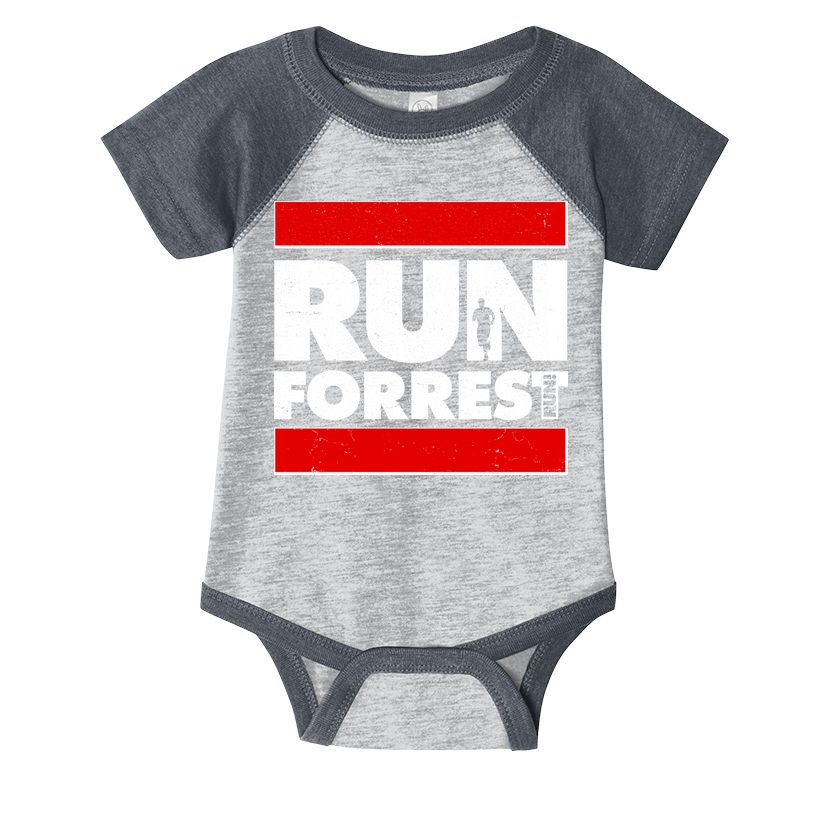 Funny Run Forrest Run Logo Infant Baby Jersey Bodysuit