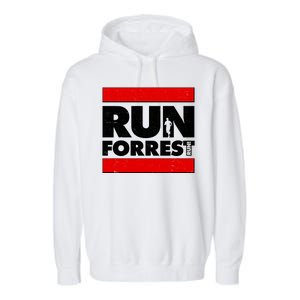 Funny Run Forrest Run Logo Garment-Dyed Fleece Hoodie