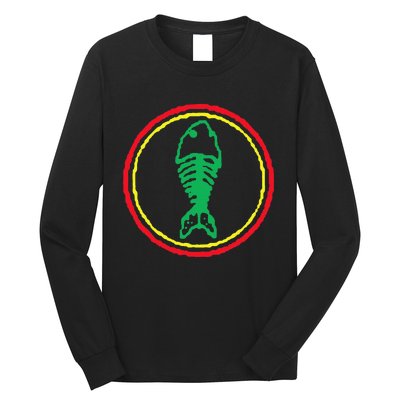 Fishbone Retro Fishing Lover Long Sleeve Shirt