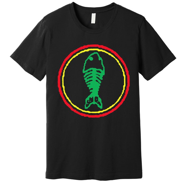 Fishbone Retro Fishing Lover Premium T-Shirt