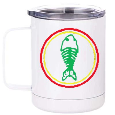 Fishbone Retro Fishing Lover 12 oz Stainless Steel Tumbler Cup