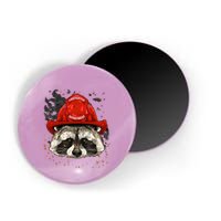 Firefighter Raccoon Fire Department Fireman Trash Panda Magnet