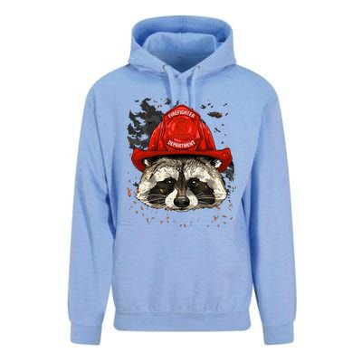 Firefighter Raccoon Fire Department Fireman Trash Panda Unisex Surf Hoodie