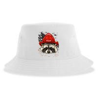 Firefighter Raccoon Fire Department Fireman Trash Panda Sustainable Bucket Hat