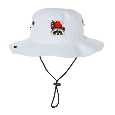 Firefighter Raccoon Fire Department Fireman Trash Panda Bucket Hat
