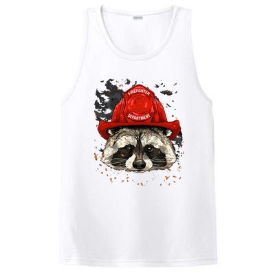 Firefighter Raccoon Fire Department Fireman Trash Panda PosiCharge Competitor Tank