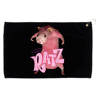 Funny Rat Funny Mouse Ratz Pink Ratz Mouse Meme Pink Rat Grommeted Golf Towel