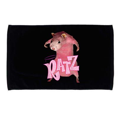 Funny Rat Funny Mouse Ratz Pink Ratz Mouse Meme Pink Rat Microfiber Hand Towel