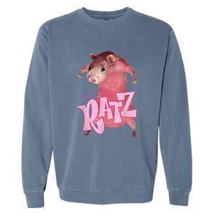 Funny Rat Funny Mouse Ratz Pink Ratz Mouse Meme Pink Rat Garment-Dyed Sweatshirt