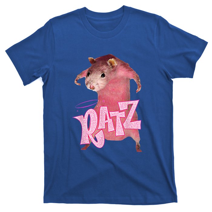 Funny Rat Funny Mouse Ratz Pink Ratz Mouse Meme Pink Rat T-Shirt