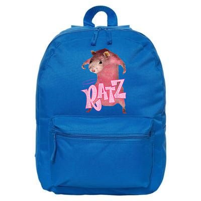 Funny Rat Funny Mouse Ratz Pink Ratz Mouse Meme Pink Rat 16 in Basic Backpack