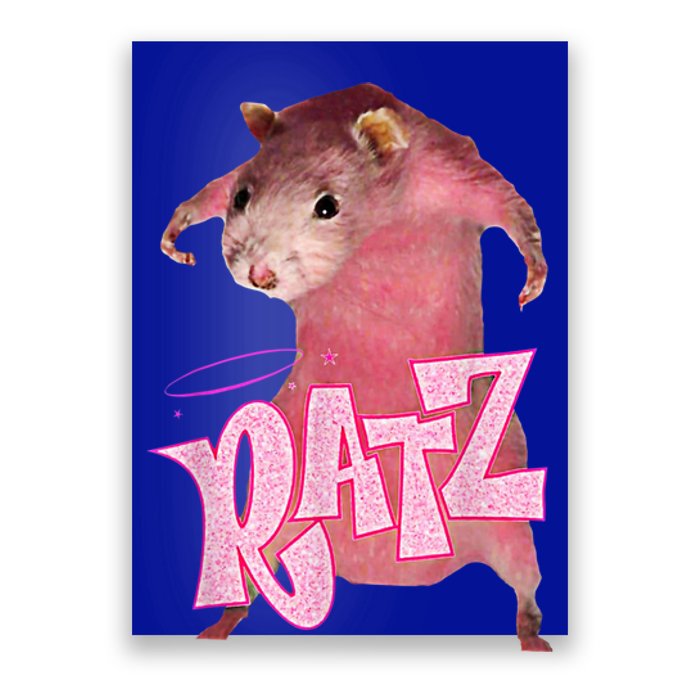 Funny Rat Funny Mouse Ratz Pink Ratz Mouse Meme Pink Rat Poster